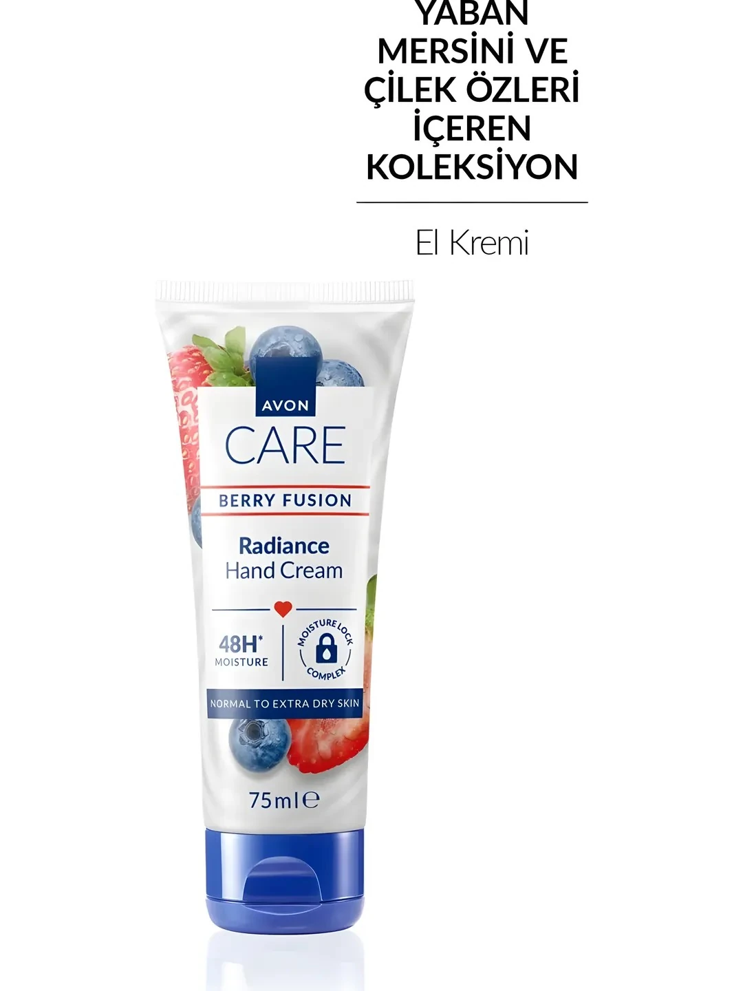 Berry Fusion El Kremi Yaban Mersini ve Çilek Özlü E Vitamini ile Normal ve Ekstra Kuru Ciltler İçin 75 ML