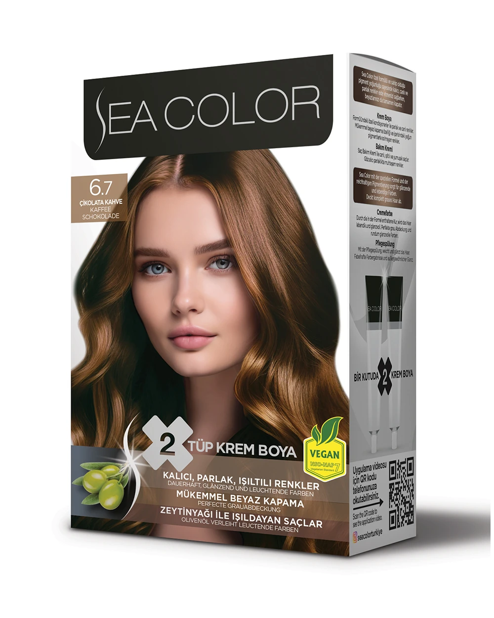 Krem Saç. Boyası-6.7 Çikolata Kahve
