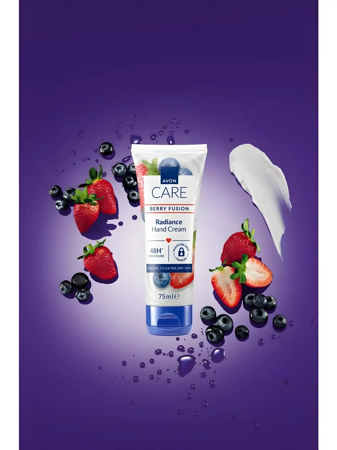 Berry Fusion El Kremi Yaban Mersini ve Çilek Özlü E Vitamini ile Normal ve Ekstra Kuru Ciltler İçin 75 ML