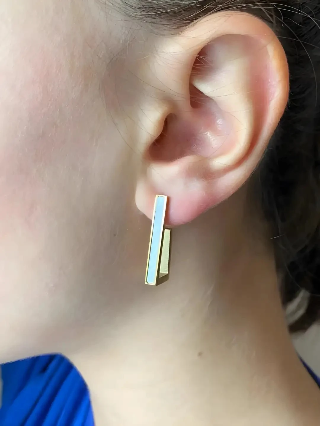 Özel Tasarım Dörtgen Küpe