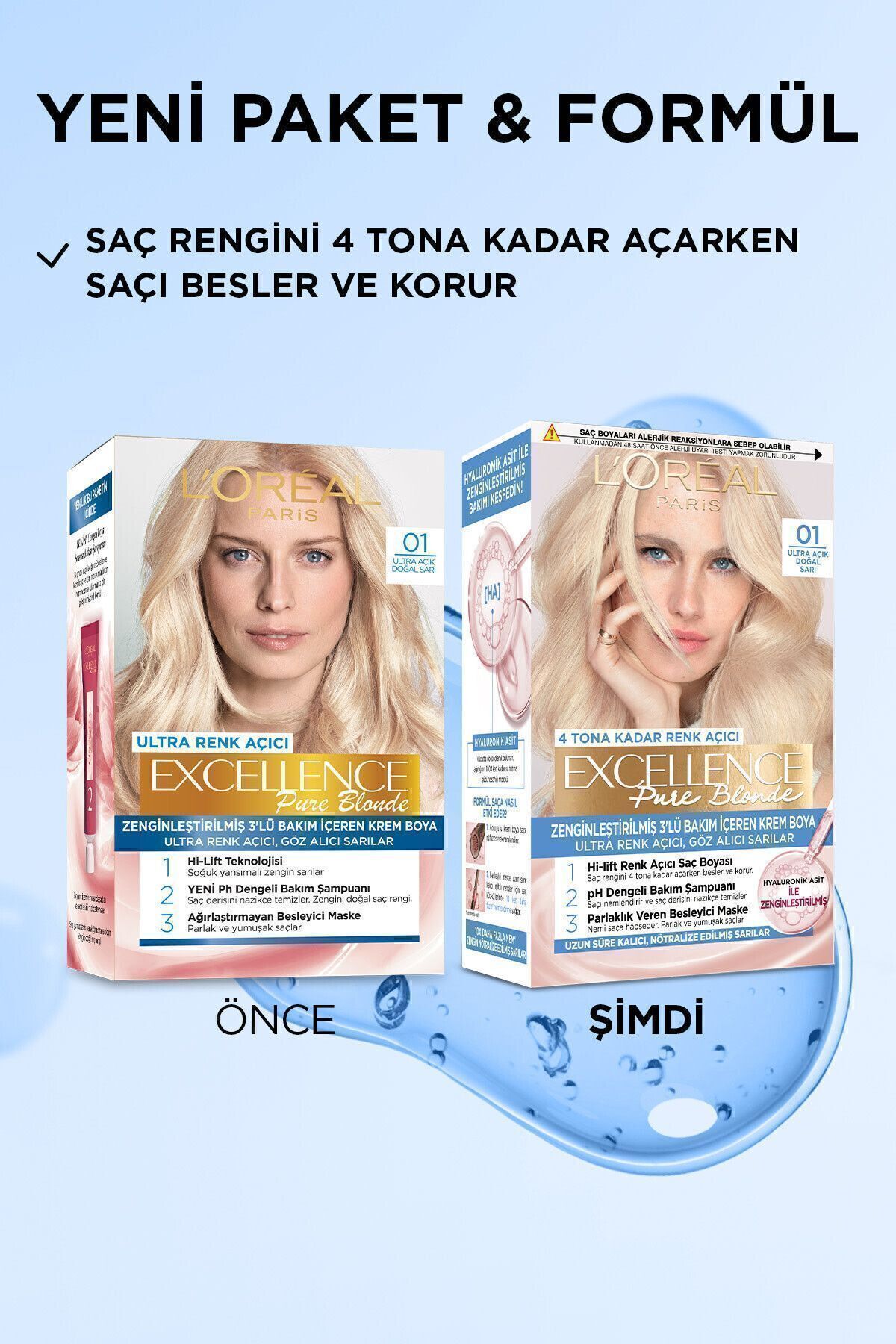 Excellence Creme Saç Boyası - 03 Ultra Açık Küllü Sarı