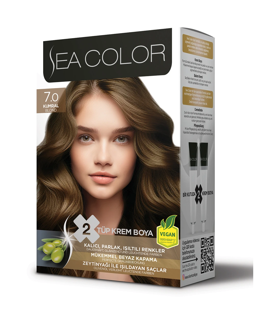 Krem Saç Boyası-7.0 Kumral