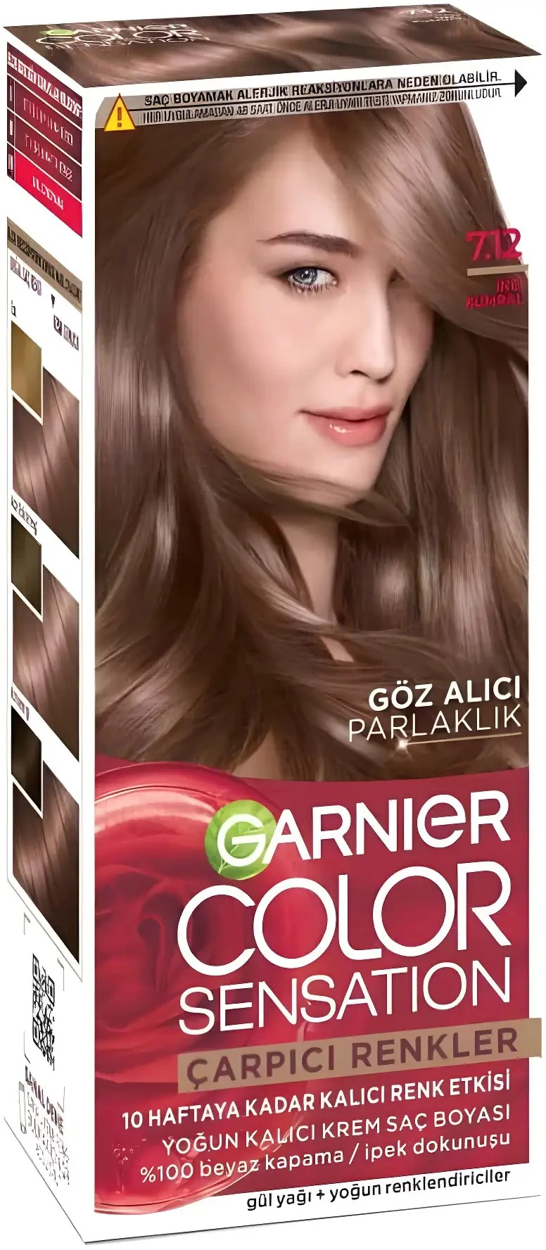 Çarpıcı Renkler Yoğun Kalıcı Krem Saç Boyası 7.12 İnci Kumral