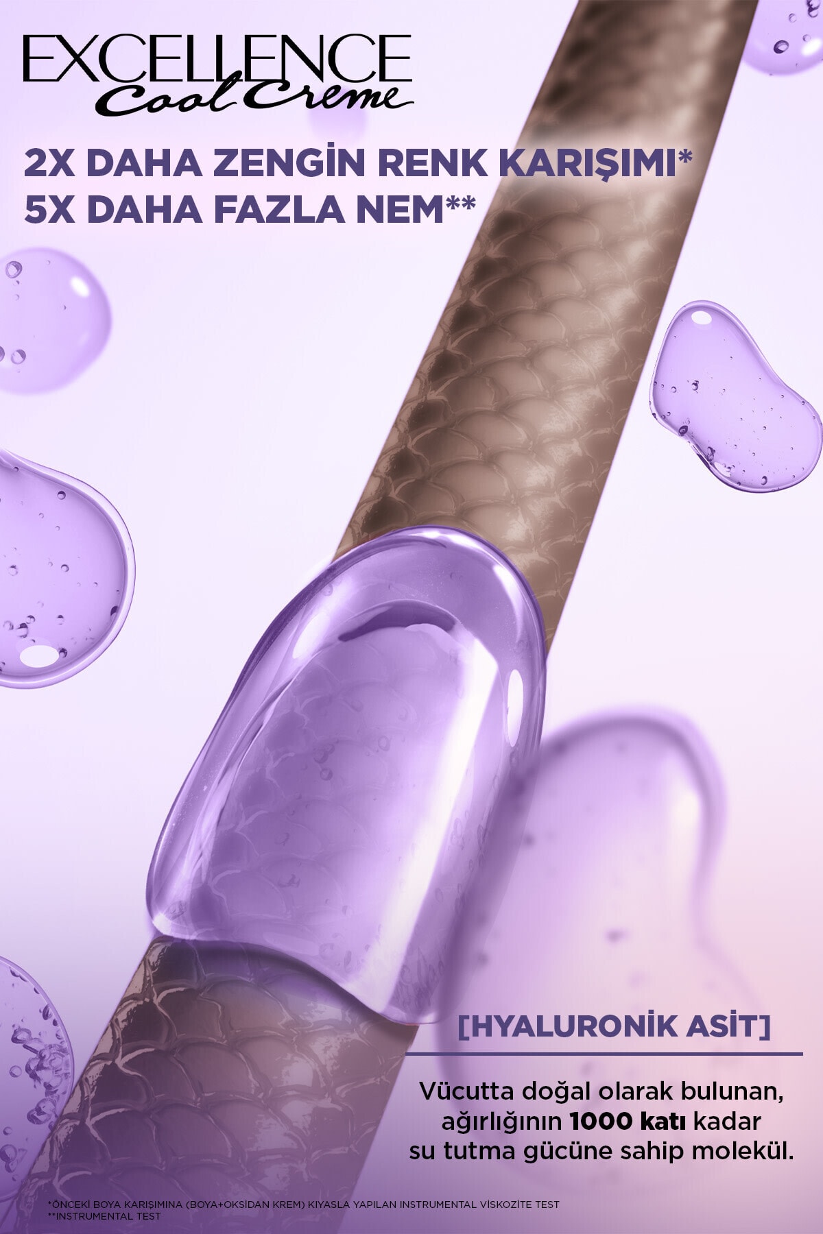 Excellence Cool Creme Saç Boyası – 3.11 Ekstra Küllü Koyu Kahve