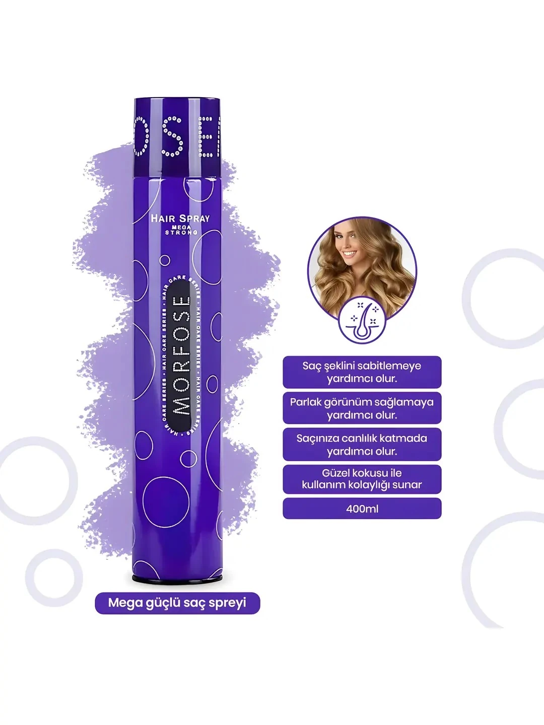 Saç Spreyi Mega Strong 400 ML