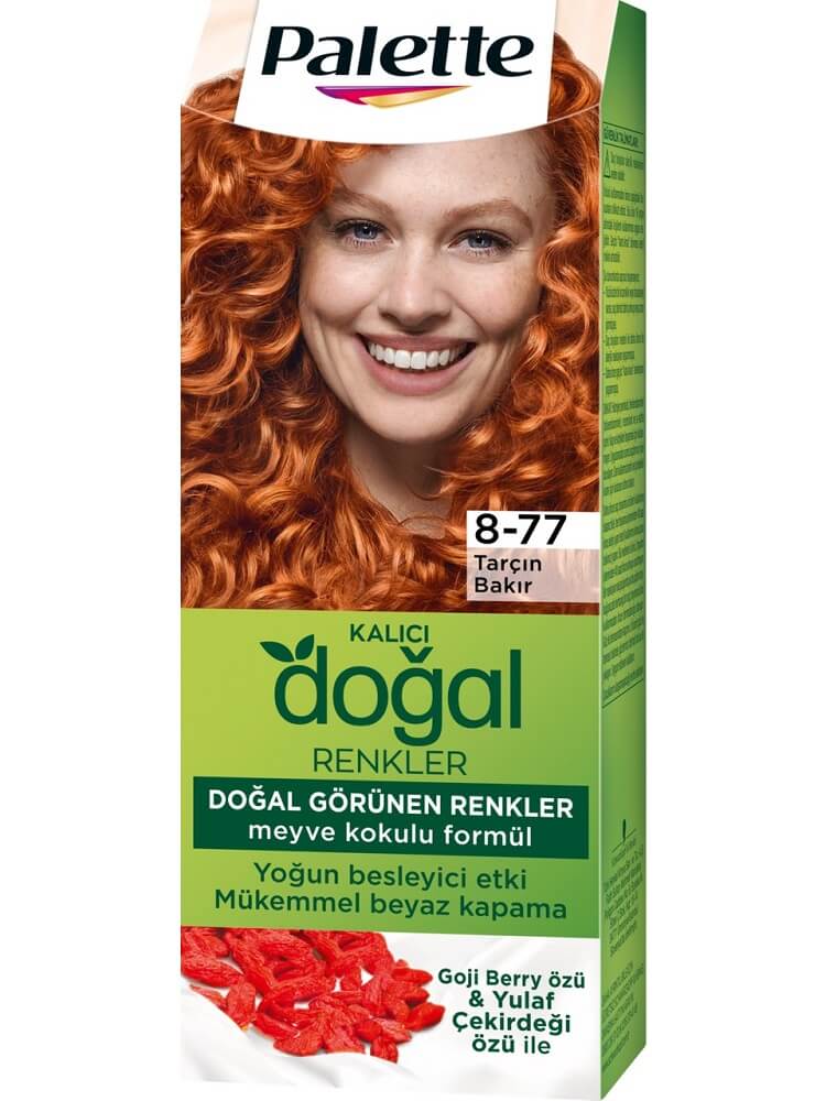 Kalıcı Doğal Renkler Saç Boyası 8-77 Tarçın Bakır