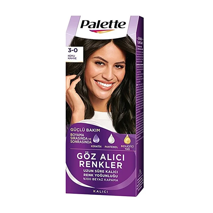 Saç Boyası Göz Alıcı Renkler 3-0 Koyu Kahve