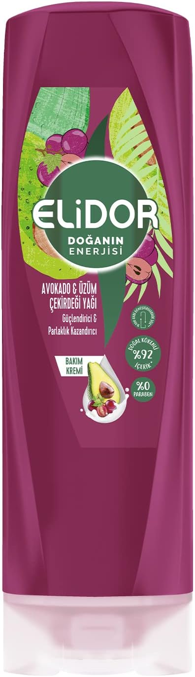 Doğanın Enerjisi Kalın ve Gür Avokado ve Üzüm Çekirdeği Yağı Bakım Kremi 350 ML