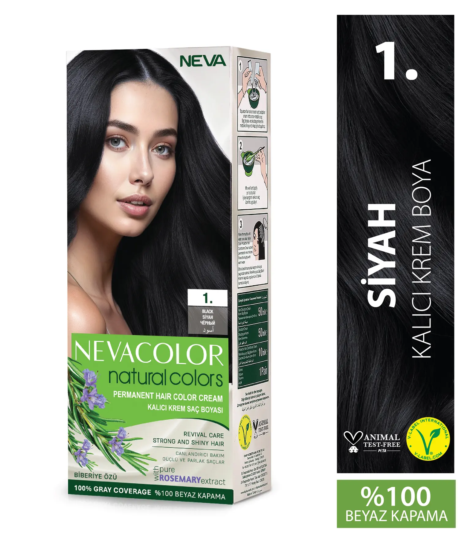 Natural Colors Saç Boyası 1. Siyah