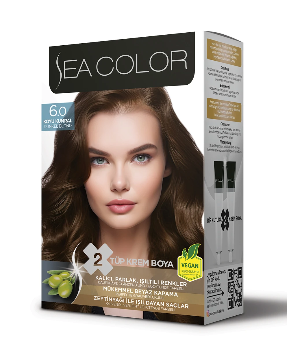 Krem Saç Boyası-6.0 Koyu Kumral