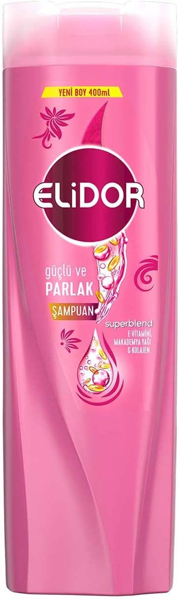 Superblend Saç Bakım Şampuanı Güçlü ve Parlak E Vitamini Makademya Yağı Kolajen 400 ML