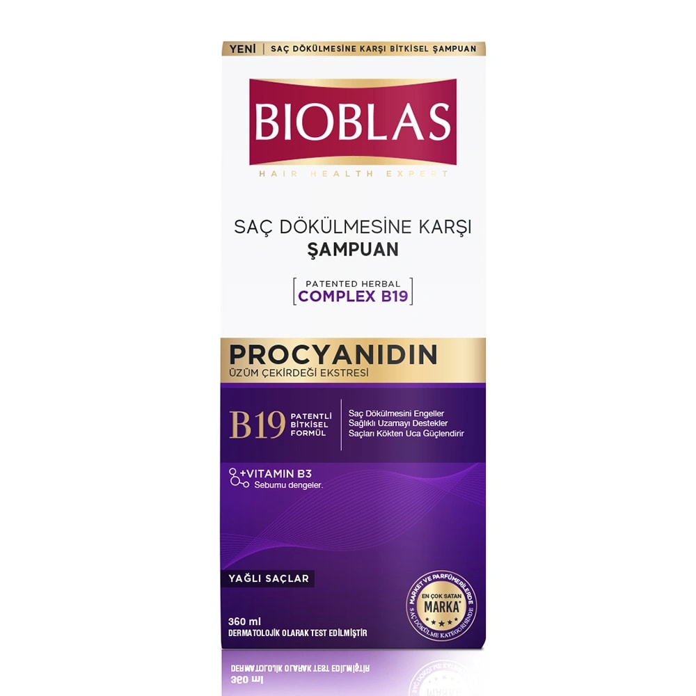 Procyanıdın Yağlı Saçlar İçin Saç Dökülme Karşıtı Şampuan 360 ML