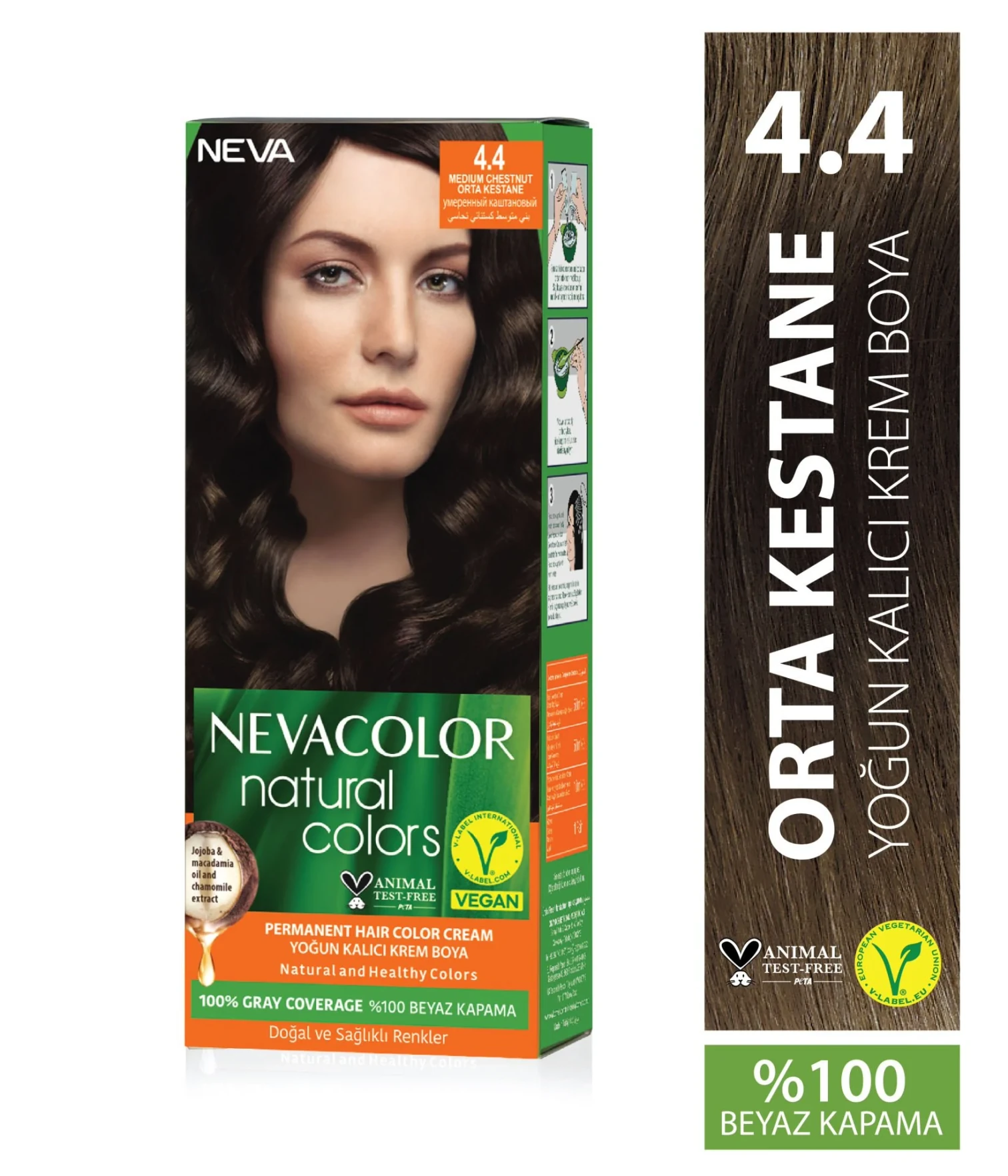 Natural Colors Saç Boyası 4.4 Orta Kestane
