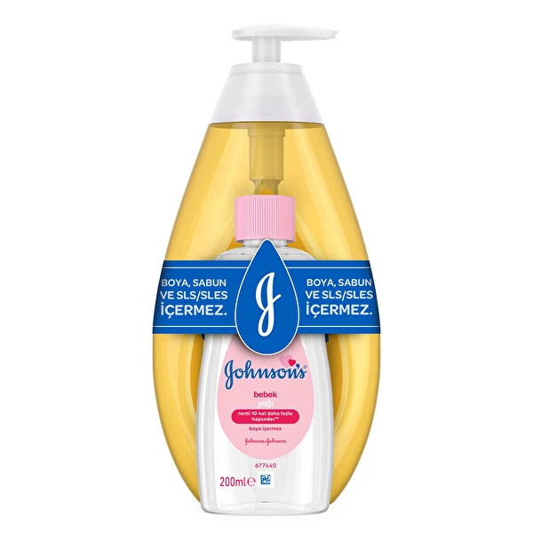 Johnson's Baby Şampuan 750 ML  Johnson's Baby Yağ 200 ML Avantaj Paketi