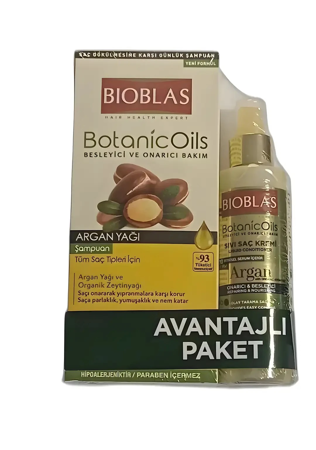 Bioblas Argan Yağı Özlü Şampuan&Sıvı Saç Kremi Avantaj Paketi