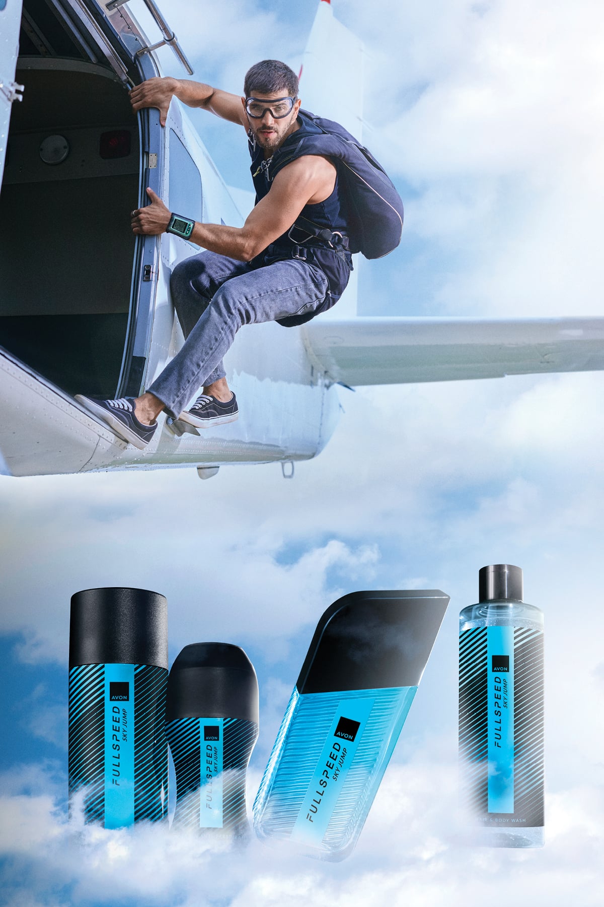 Avon Full Speed Sky Jump Antiperspirant Roll-on Deodorant 50ml
