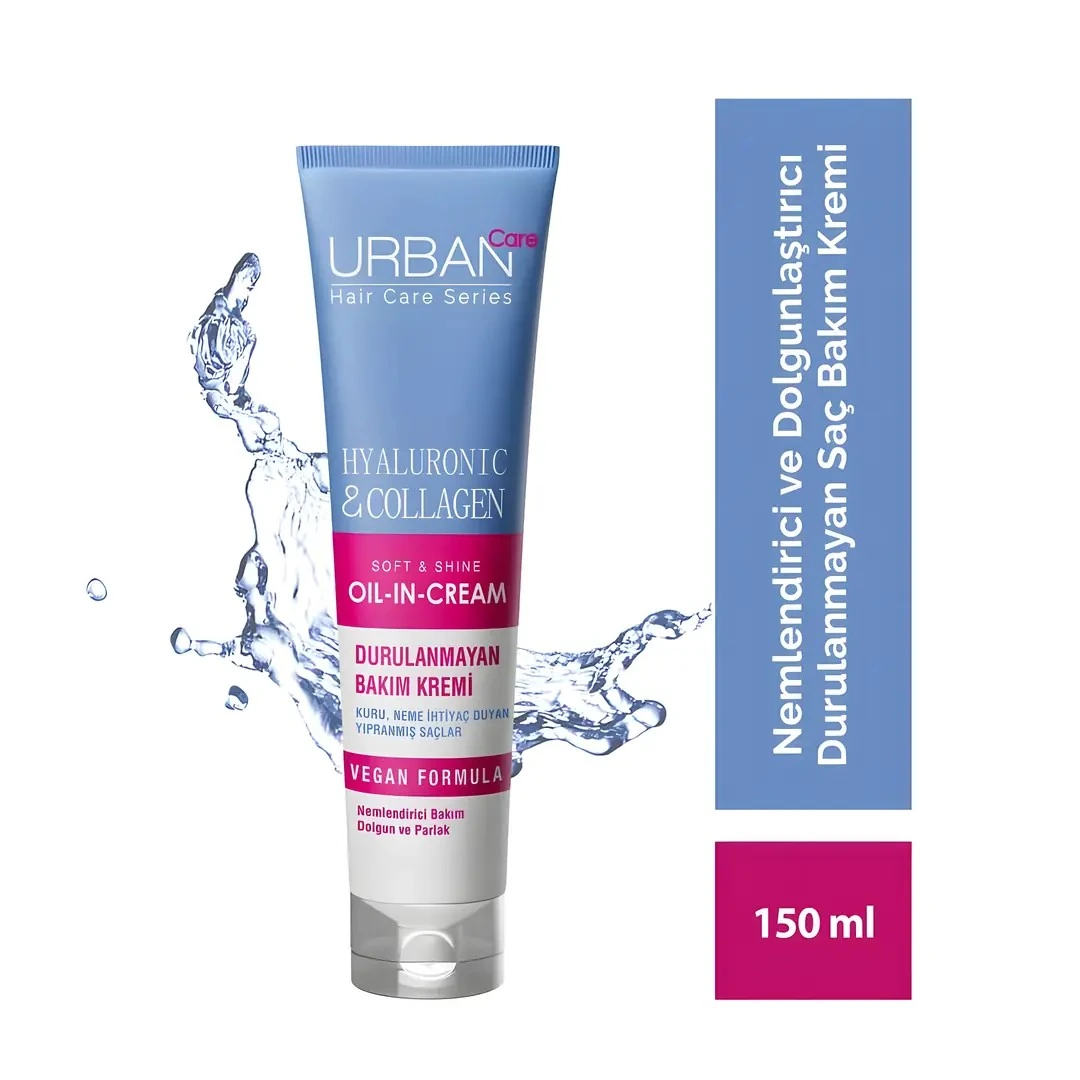 Urban Care Hyaluronic Acid&Kolajen Nemlendirici Dolgulaştırcı Durulanmayan Saç Bakım Kremi 150 ML
