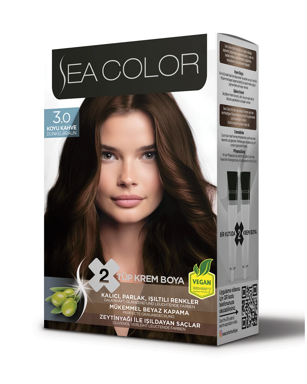 Krem Saç Boyas-3.0 Koyu Kahve