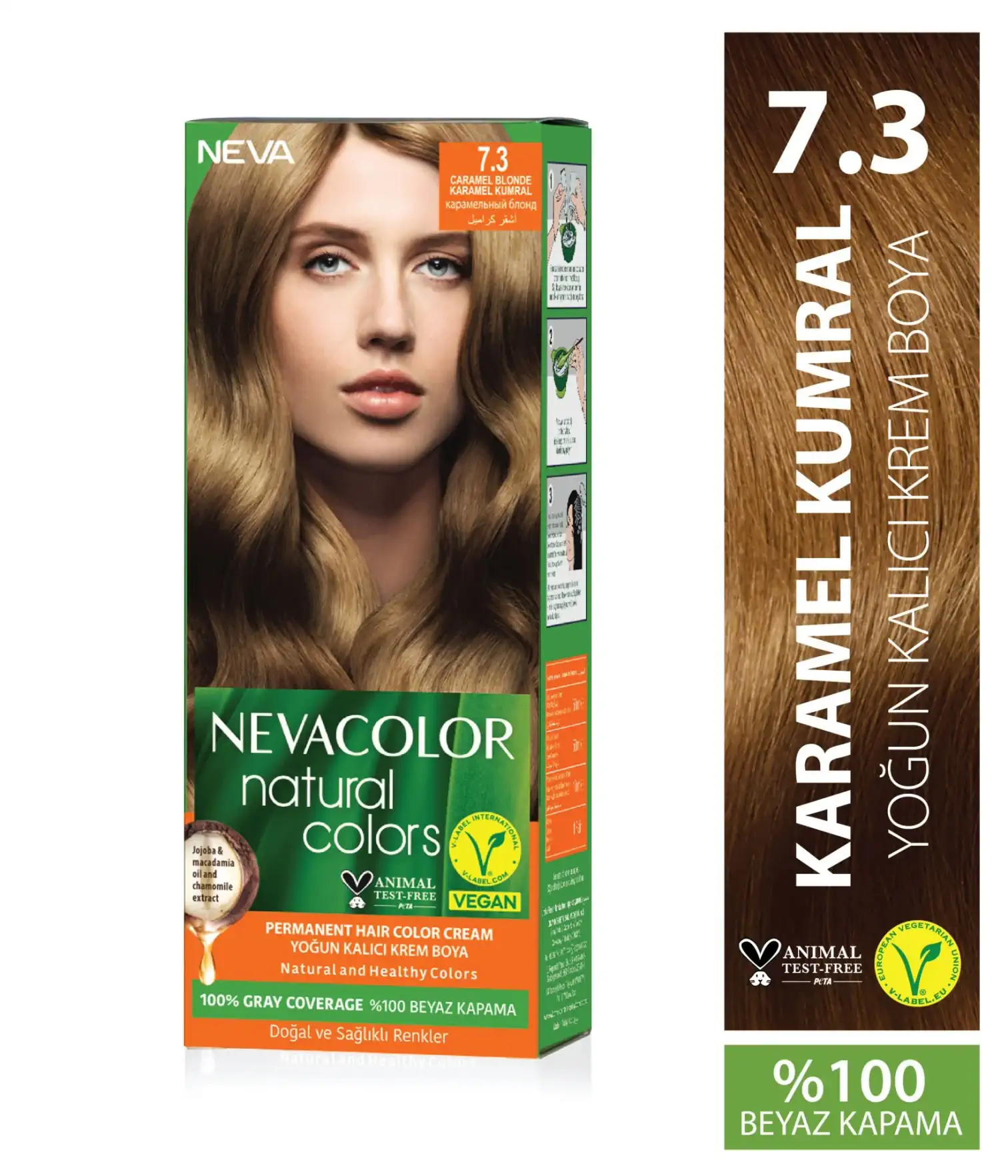 Natural Colors Saç Boyası 7.3 Karamel Kumral