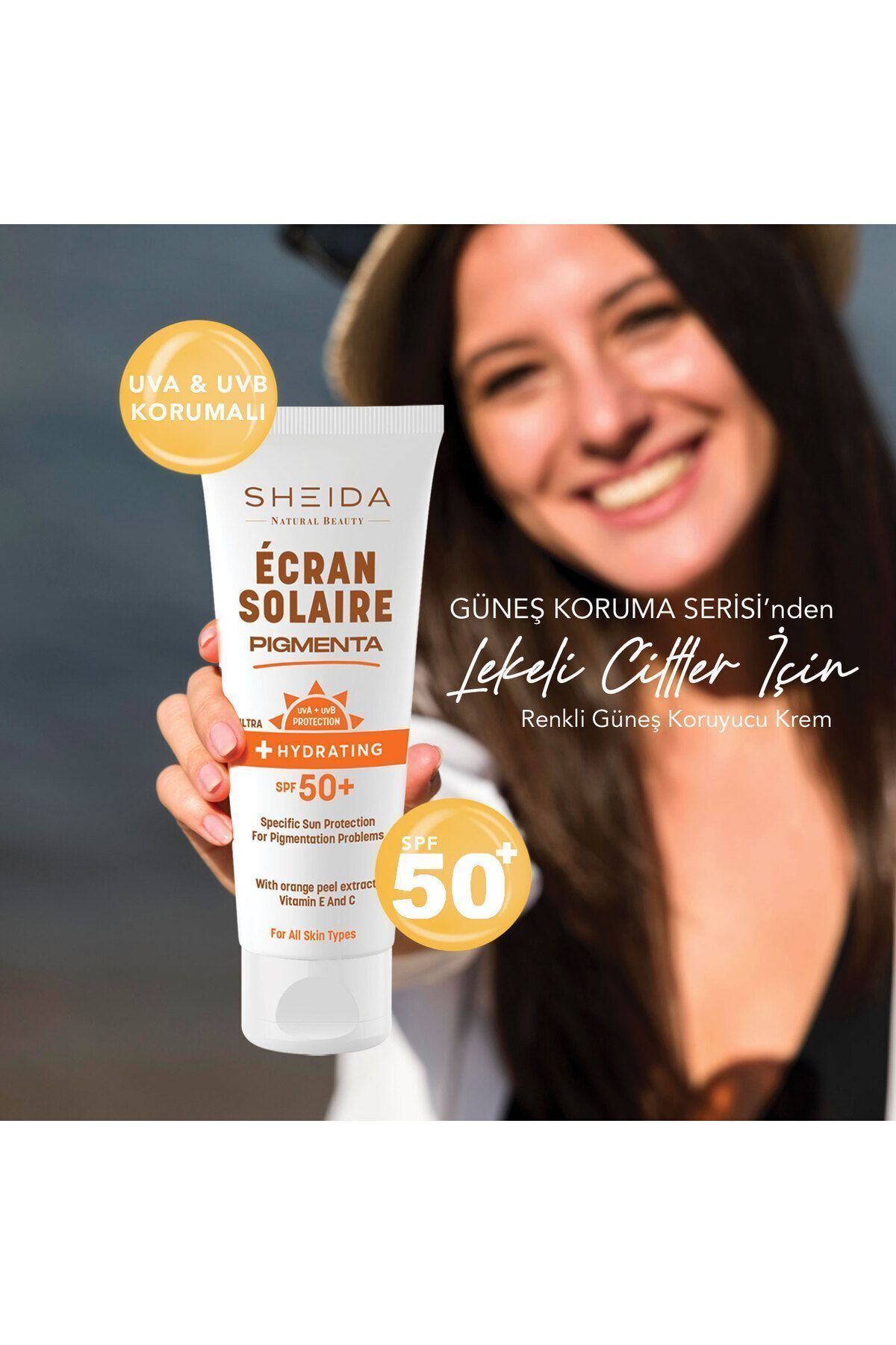 Pigmenta Leke Karşıtı Ton Eşitleyici Spf 50 Renkli Güneş Kremi 75 ml 2'li Cilt Bakım Seti