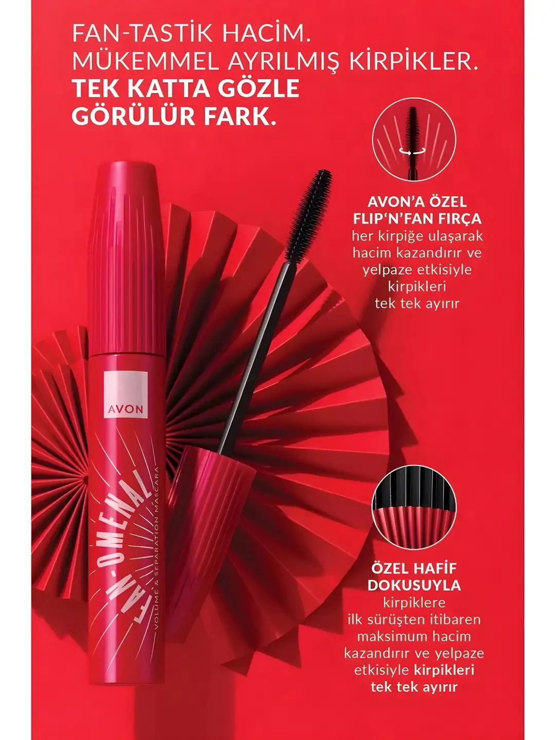 Fan-Omenal Hacim Veren & Tek Tek Ayıran Maskara Blackest Black