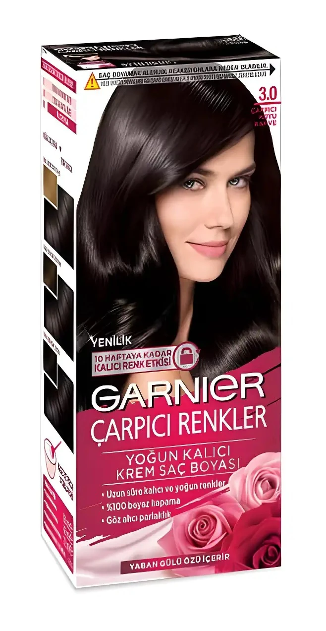 Carpıcı Renkler Yoğun Kalıcı Krem Saç Boyası 3.0 Çarpıcı Koyu Kahve