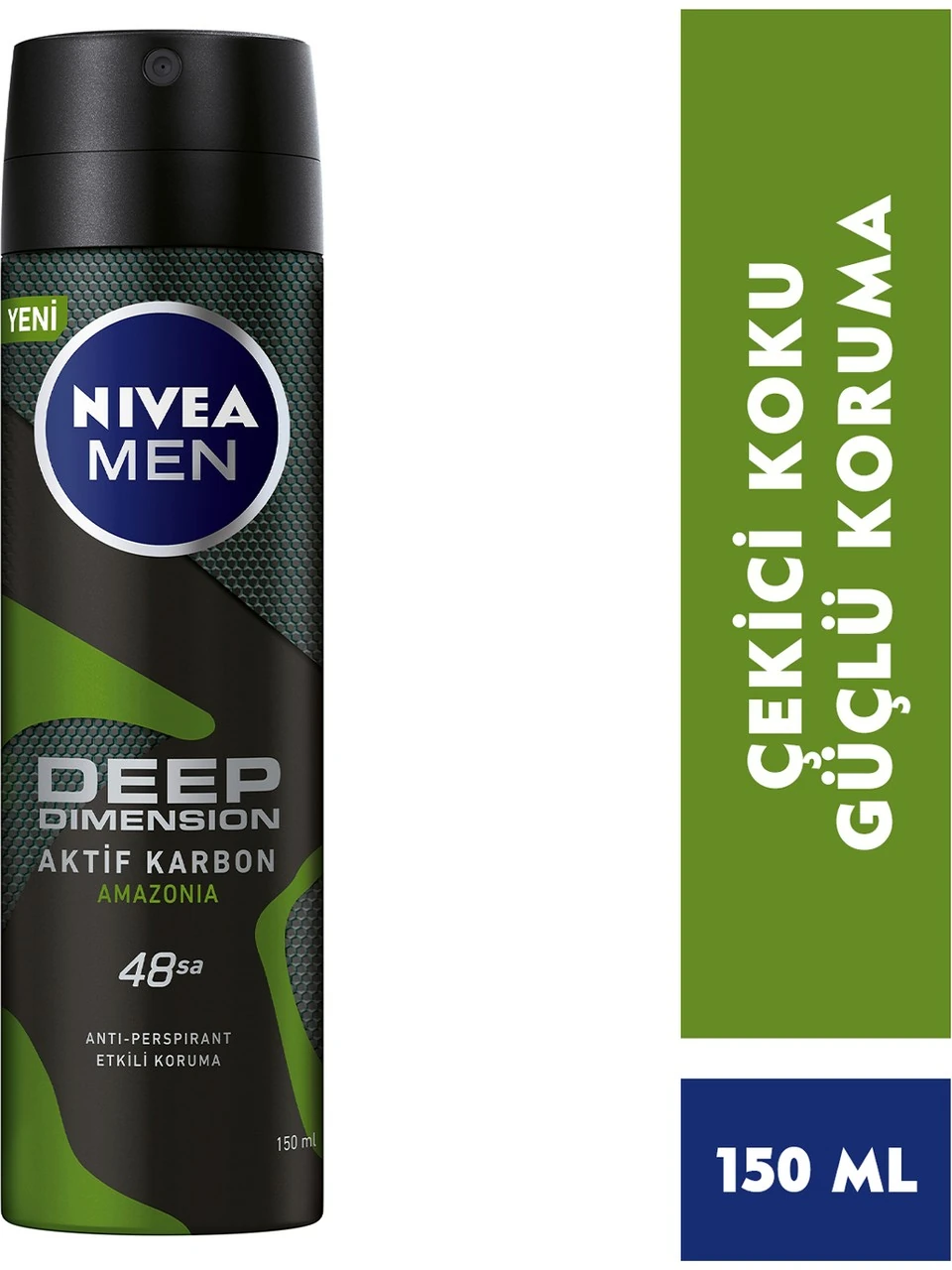 Men Sprey Deodorant Deep Dimension Amazonia 48 Saat Anti-perspirant Koruma 150 ML