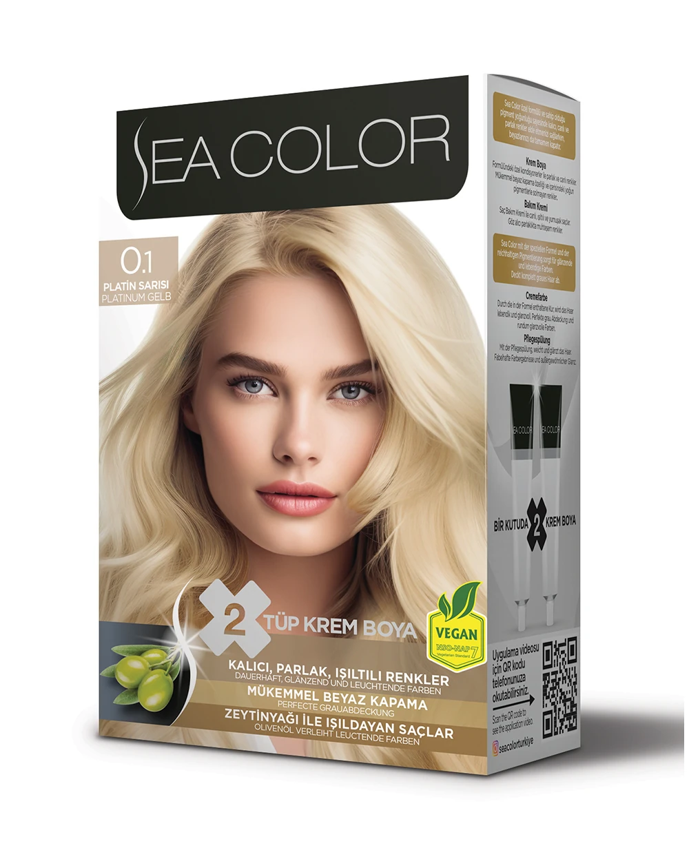 Krem Saç Boyası-0.1 Platin Sarısı