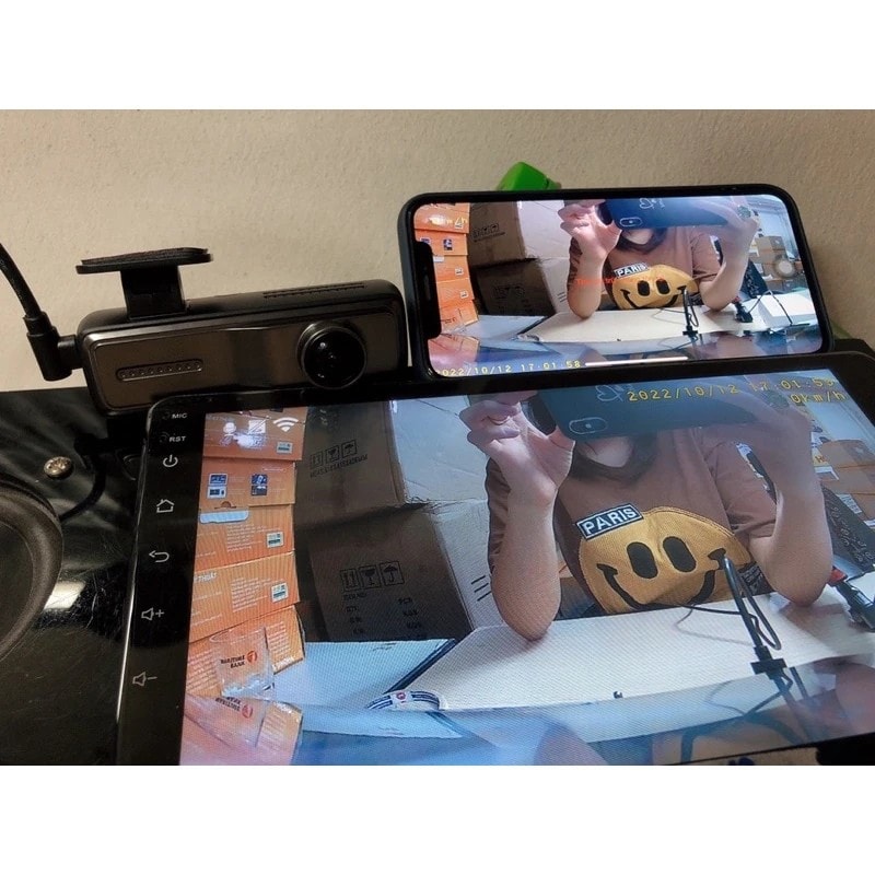 ULTRA HD 1440P 2K Geniş Açı Gece Görüşlü Akıllı Araç İçi Kamera. WİFİ ARAÇ KAMERASI.