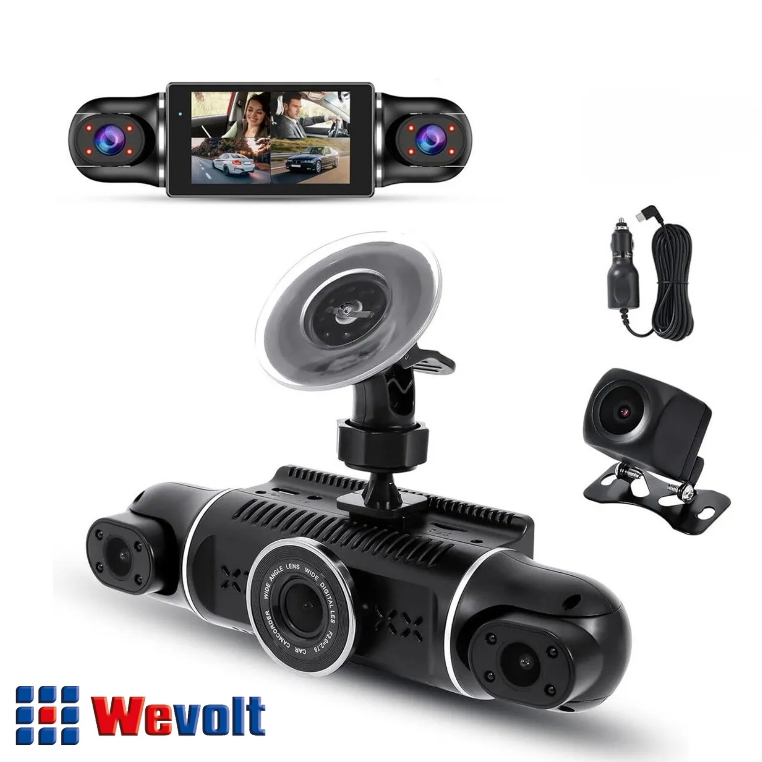 MB-5900 YENİ PREMİUM 4 KAMERALI  FULL HD 1080 P GENİŞ AÇI ARAÇ KAYIT KAMERASI