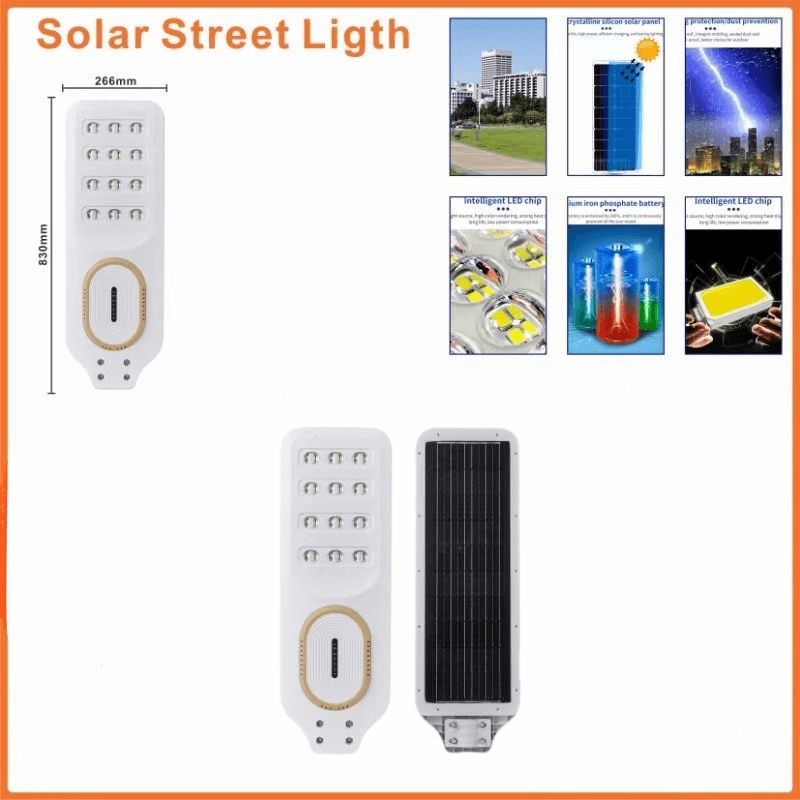 Wevolt PREMİUM HB-800 400W SOLAR LED Aydınlatma Bahçe Sokak Direk Armatürü. SOLAR AYDINLATMA.(30A.LİFO4)