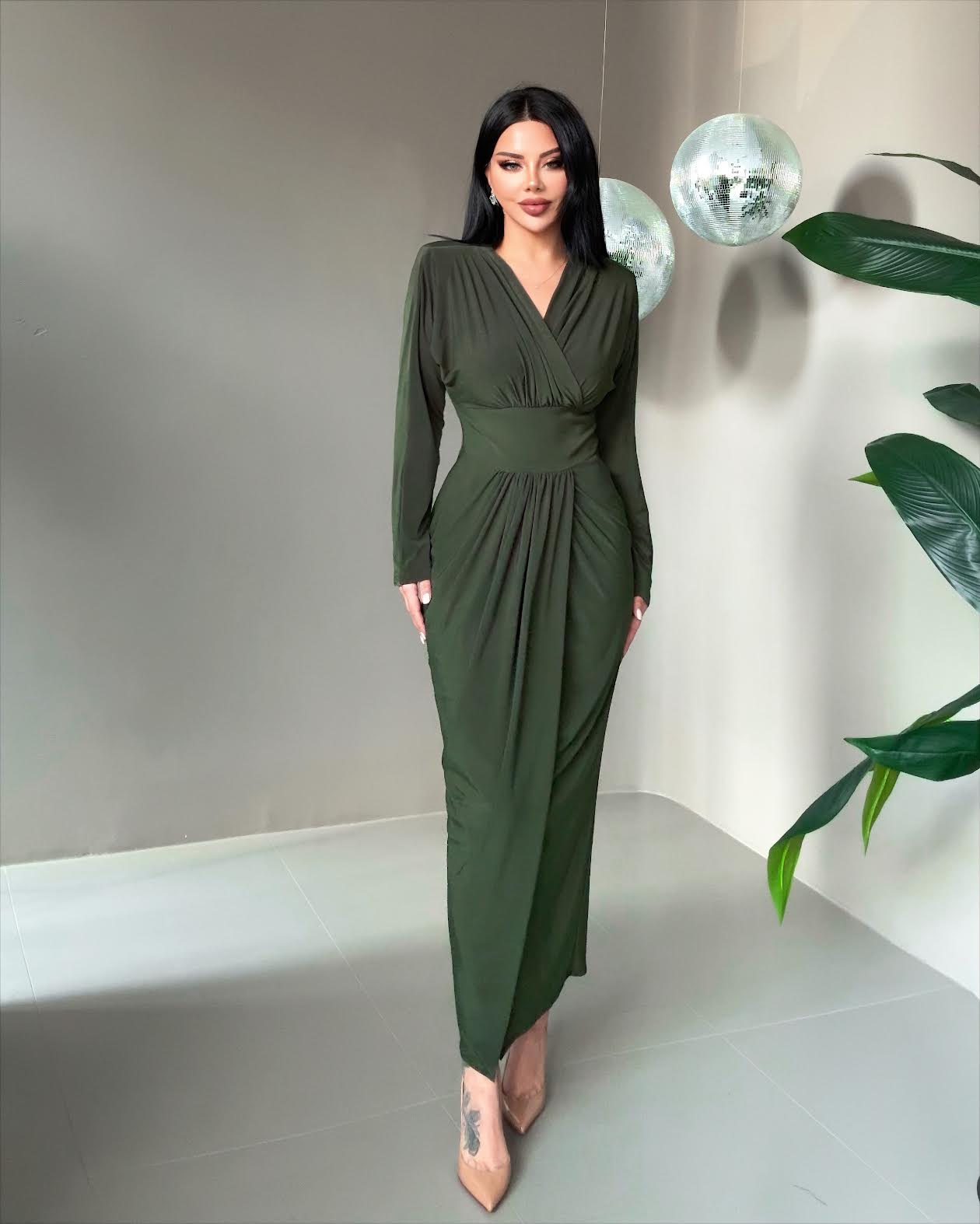 Etoile Elbise - HAKİ YEŞİLİ