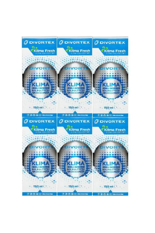 DVX by Divortex Klima Fresh Temizleyici Klima Bombası - Limon 150 ml x 6 Adet