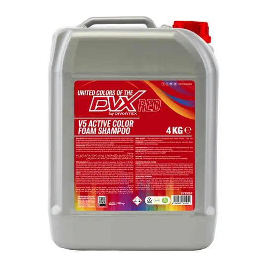DVX | V5 Aktif Kırmızı Renkli Köpüklü Şampuan ( 4 kg )
