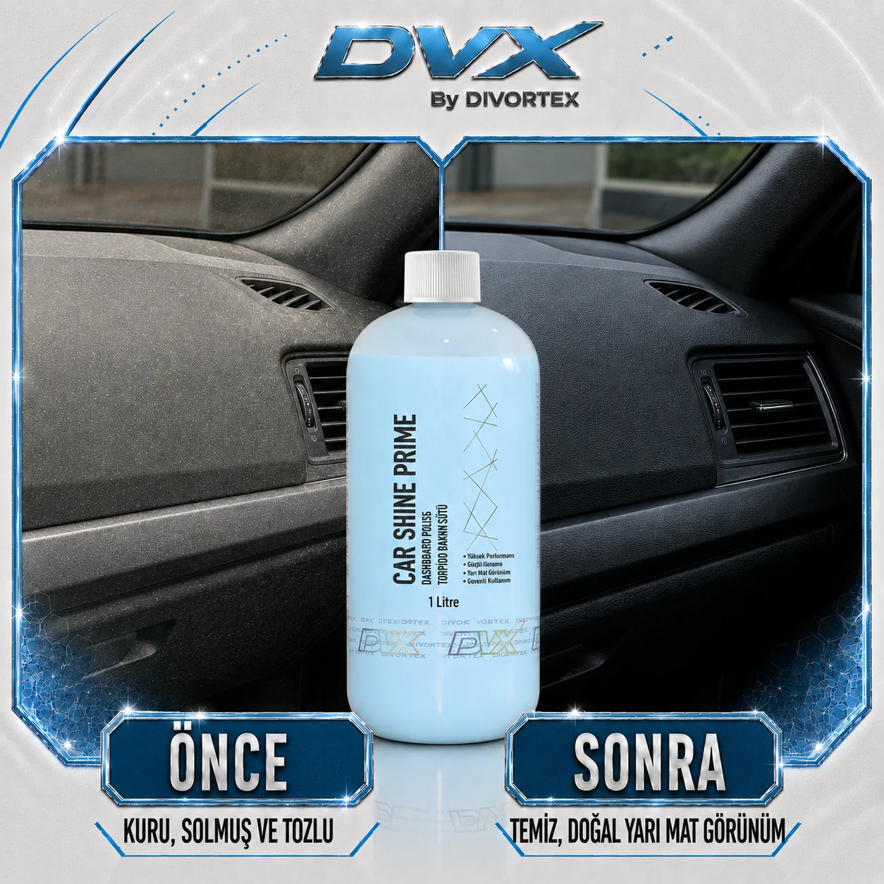 Divortex Car Shine Prime Torpido Bakım Sütü 1L