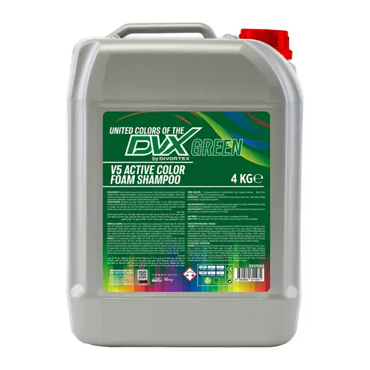 DVX |  V5 Aktif Yeşil  Renkli Köpüklü Şampuan ( 4 kg )