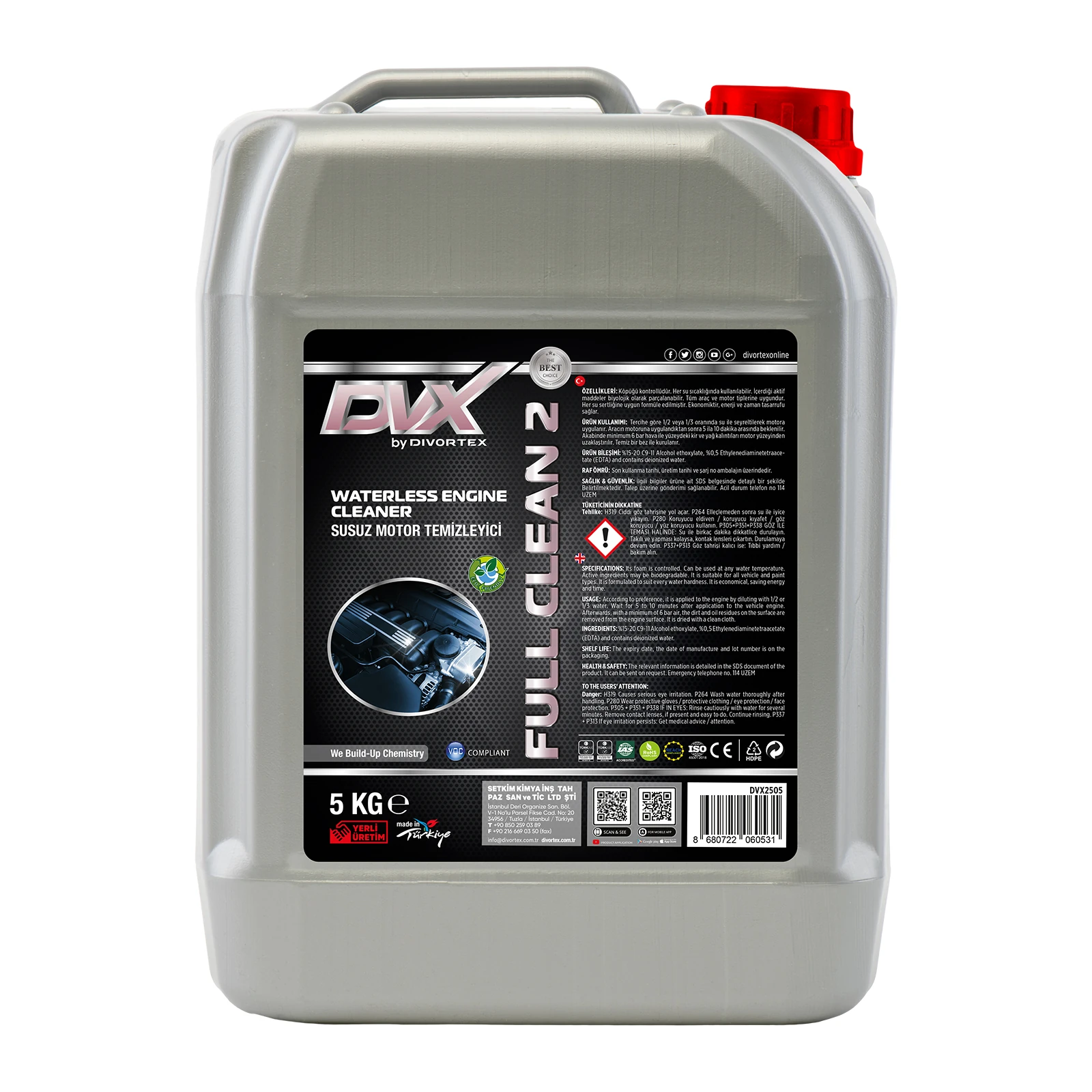 DVX Full Clean 2 Susuz Motor Temizleyici Sprey 5kg