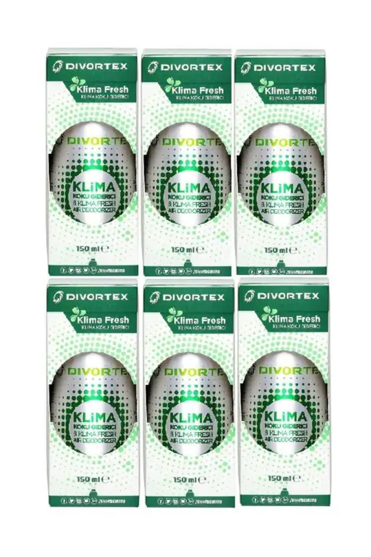 DVX by Divortex Klima Fresh Temizleyici Klima Bombası - Yeşil Elma 6'lı (150 ml)