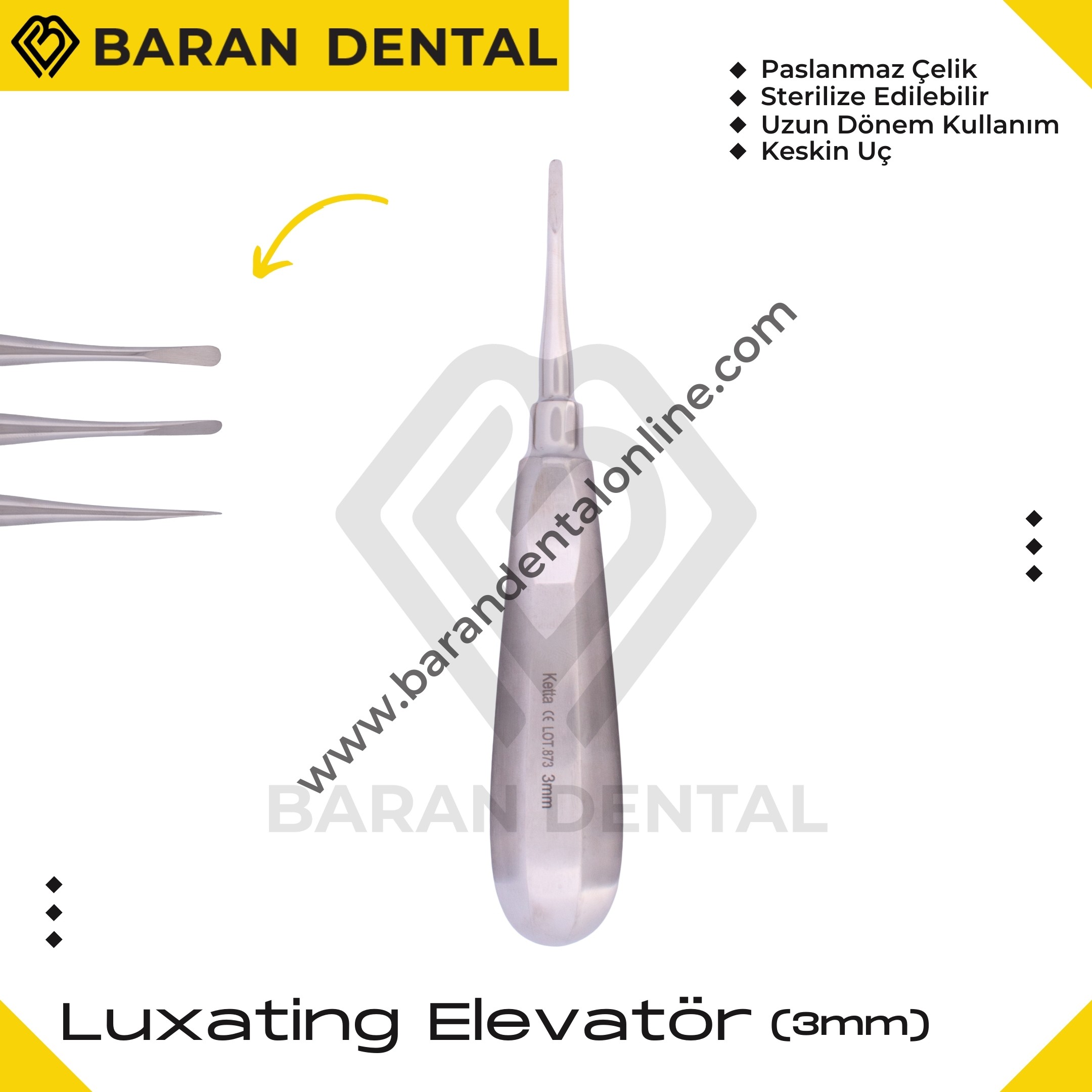 Luxating Elevatör - 3mm