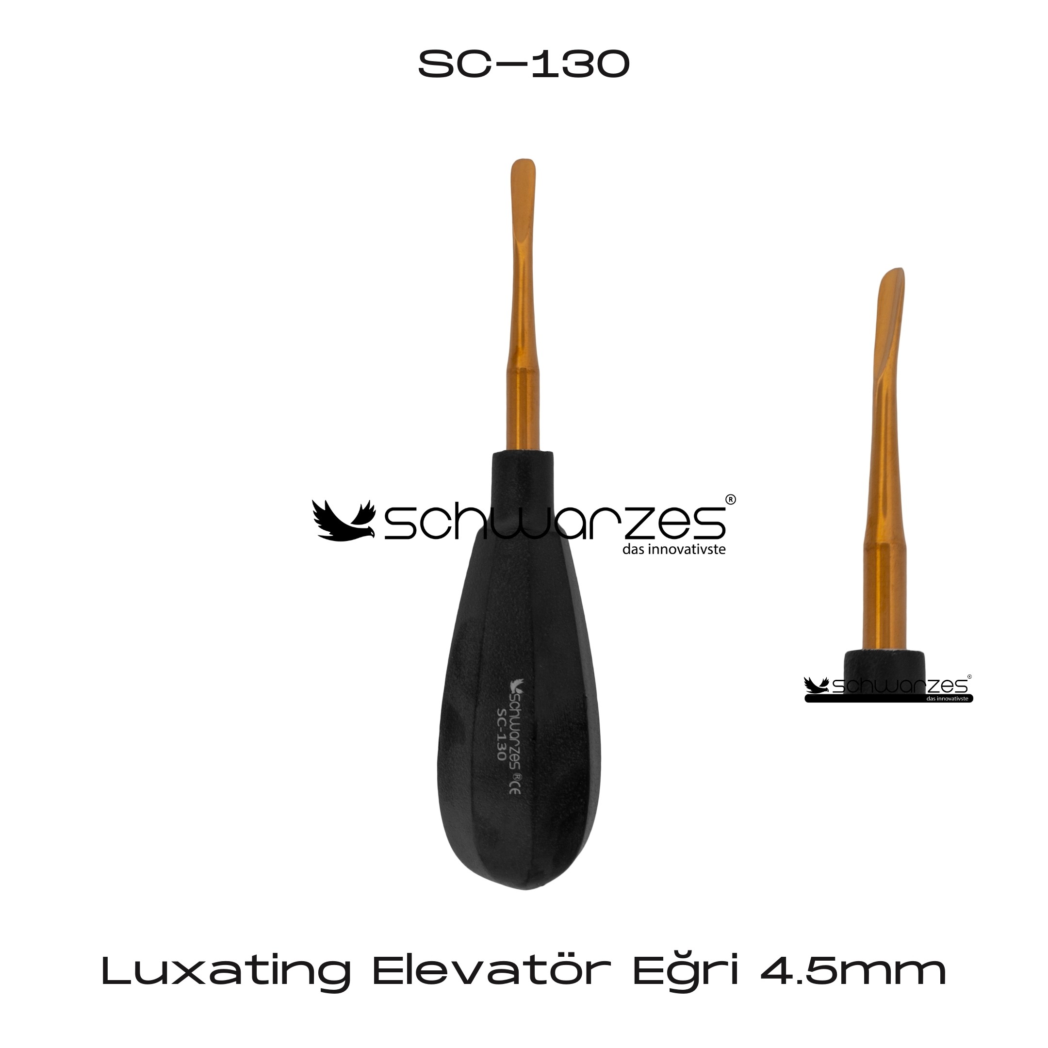 Luxating Elevatör Eğri - 4.5mm