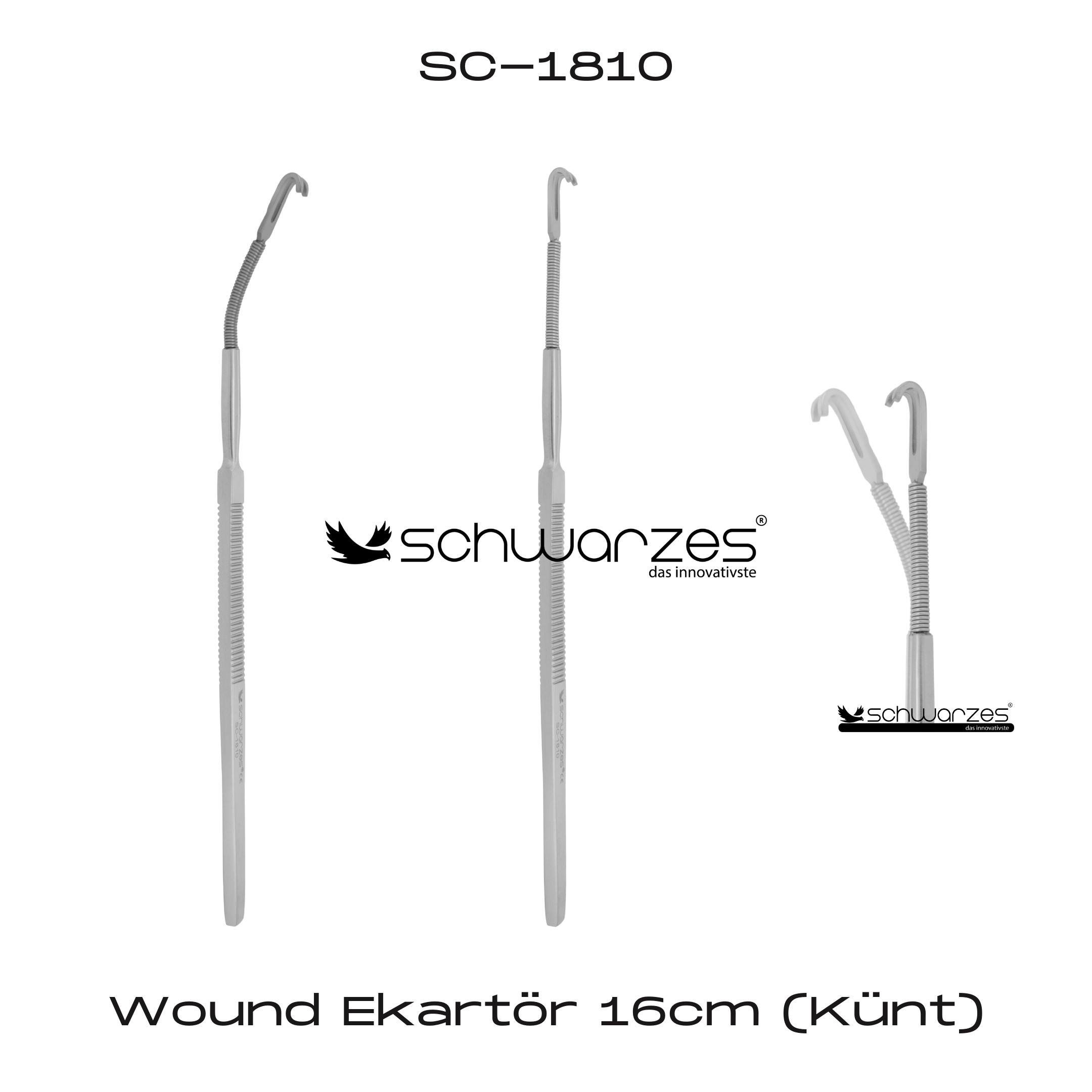 Wound Ekartör 16cm (Künt)