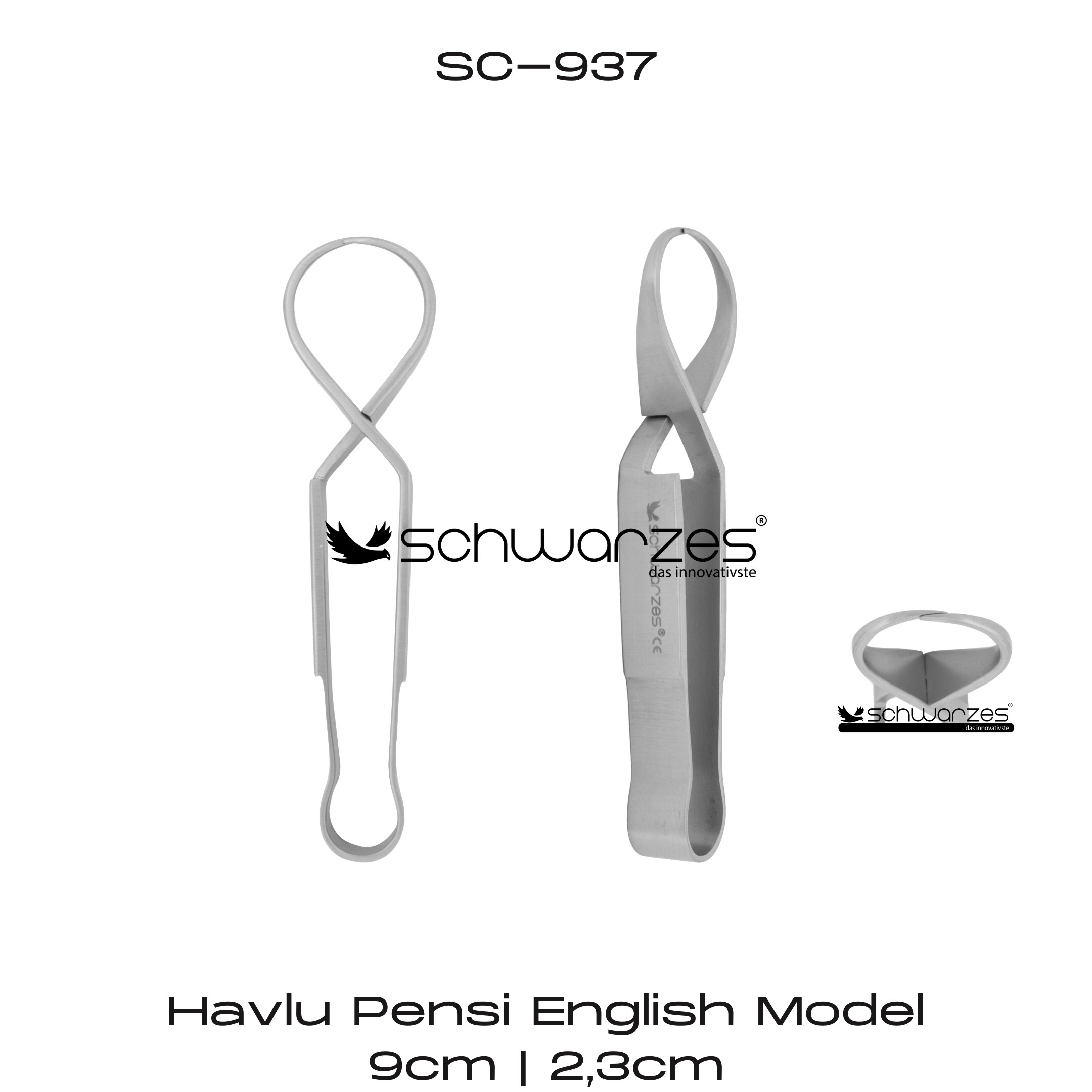 Havlu Pensi English Model 2,3cm 9cm