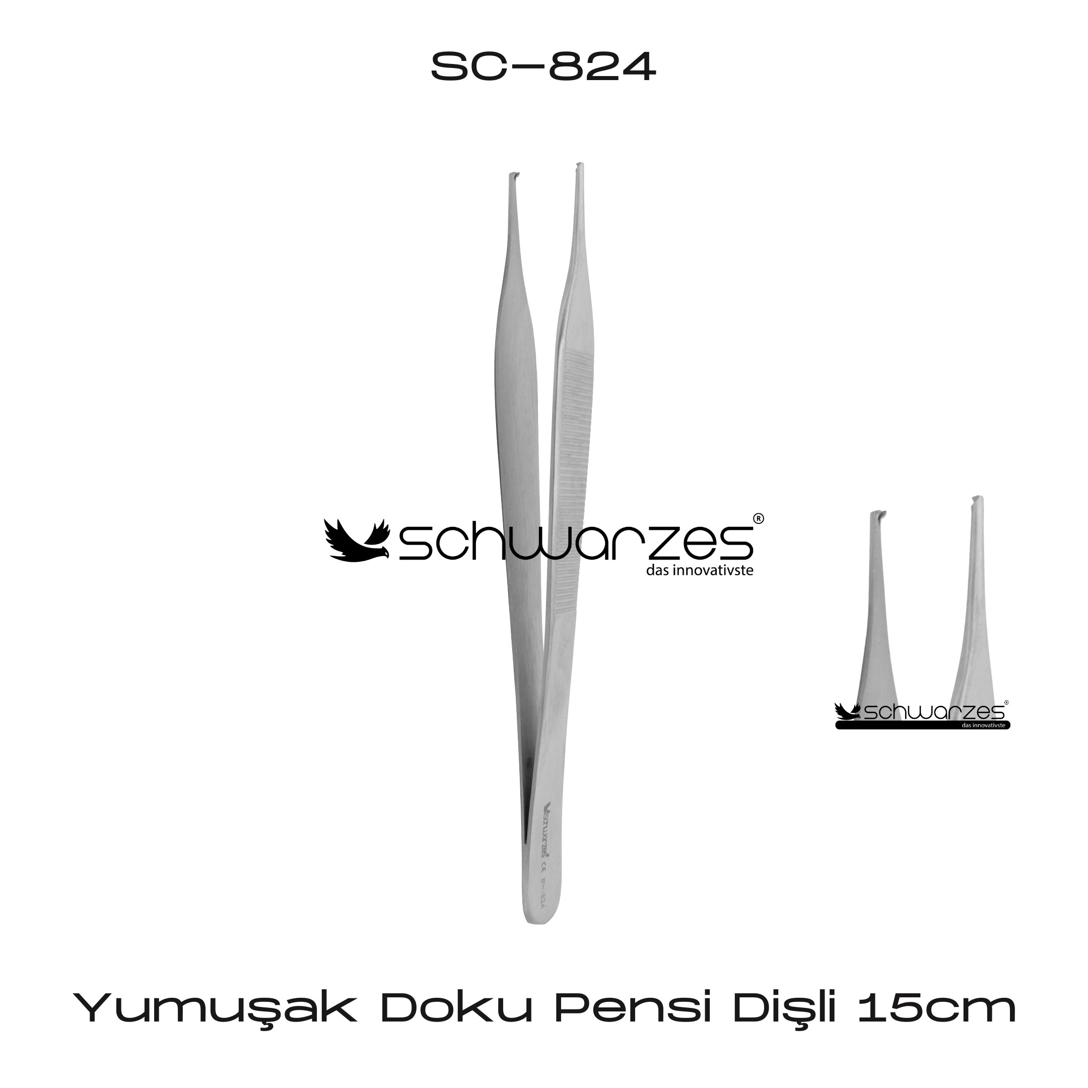 Yumuşak Doku Pensi Dişli-15cm