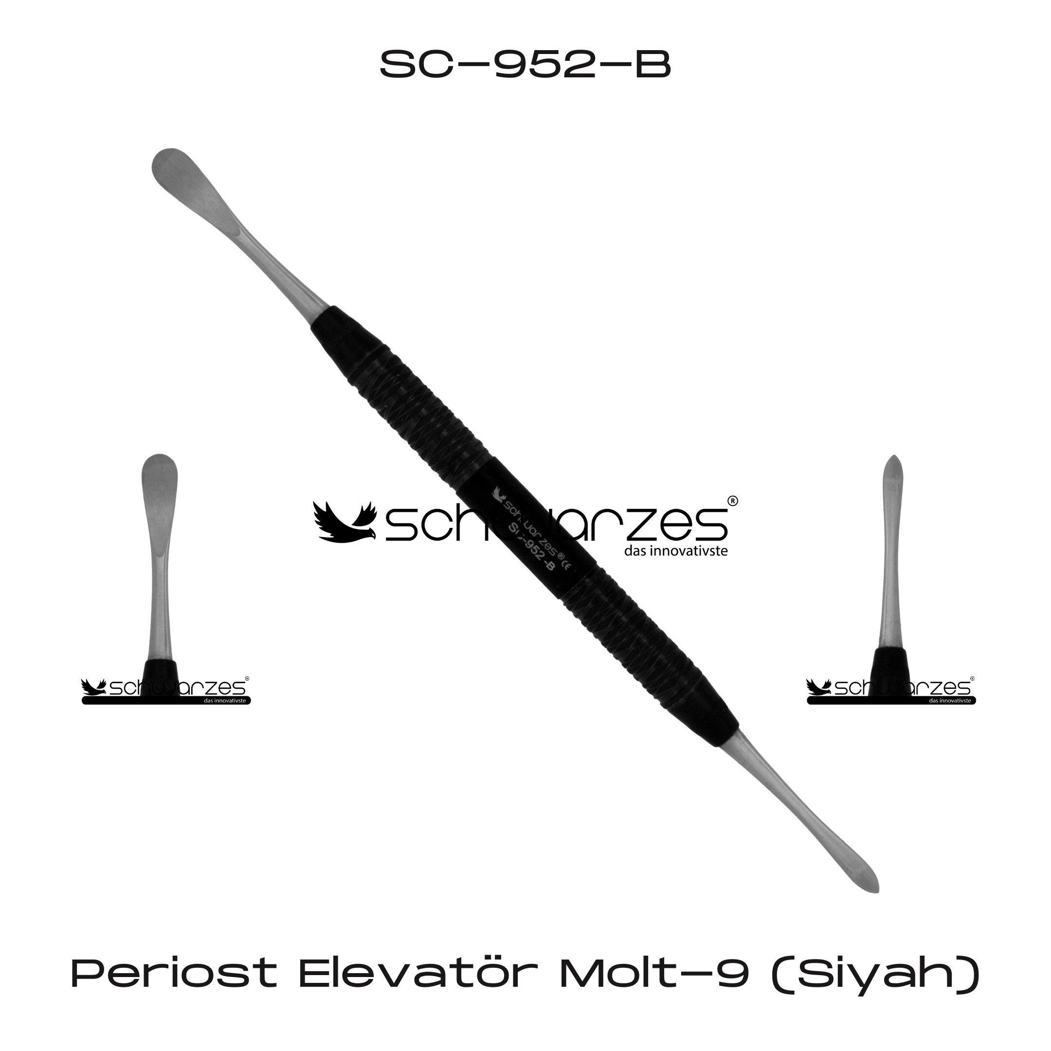 Periost Elevatör Molt-9 (Siyah)