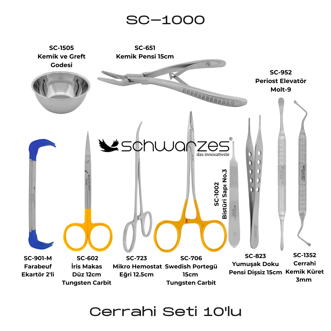 Cerrahi Seti 10lu