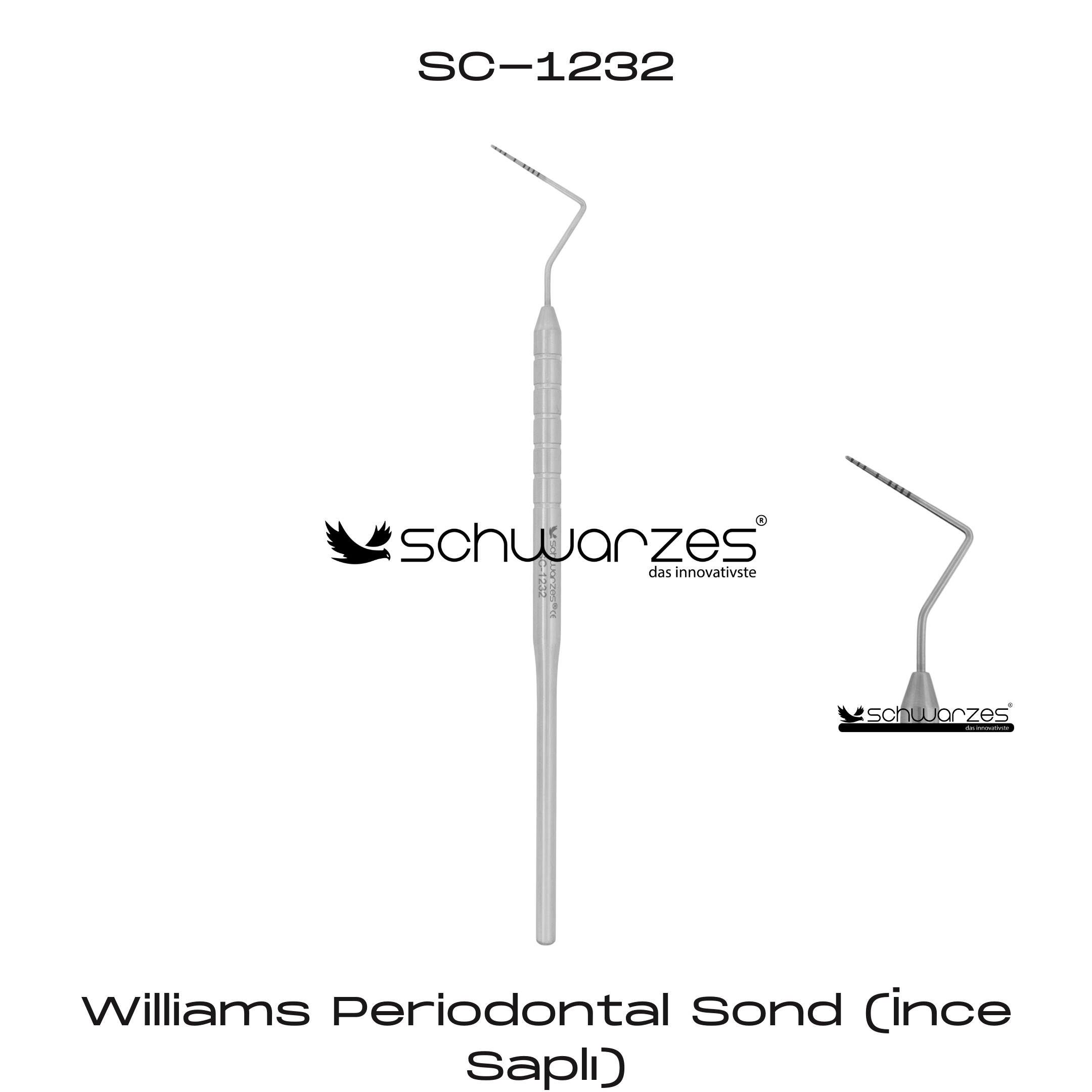 Williams Periodontal Sond (İnce Saplı)