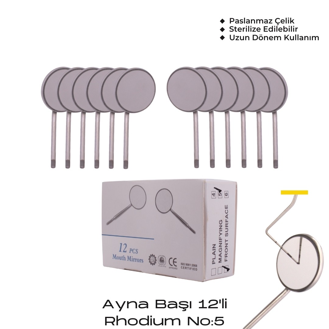 Rhodium NO:5 Ayna Başı 12'li