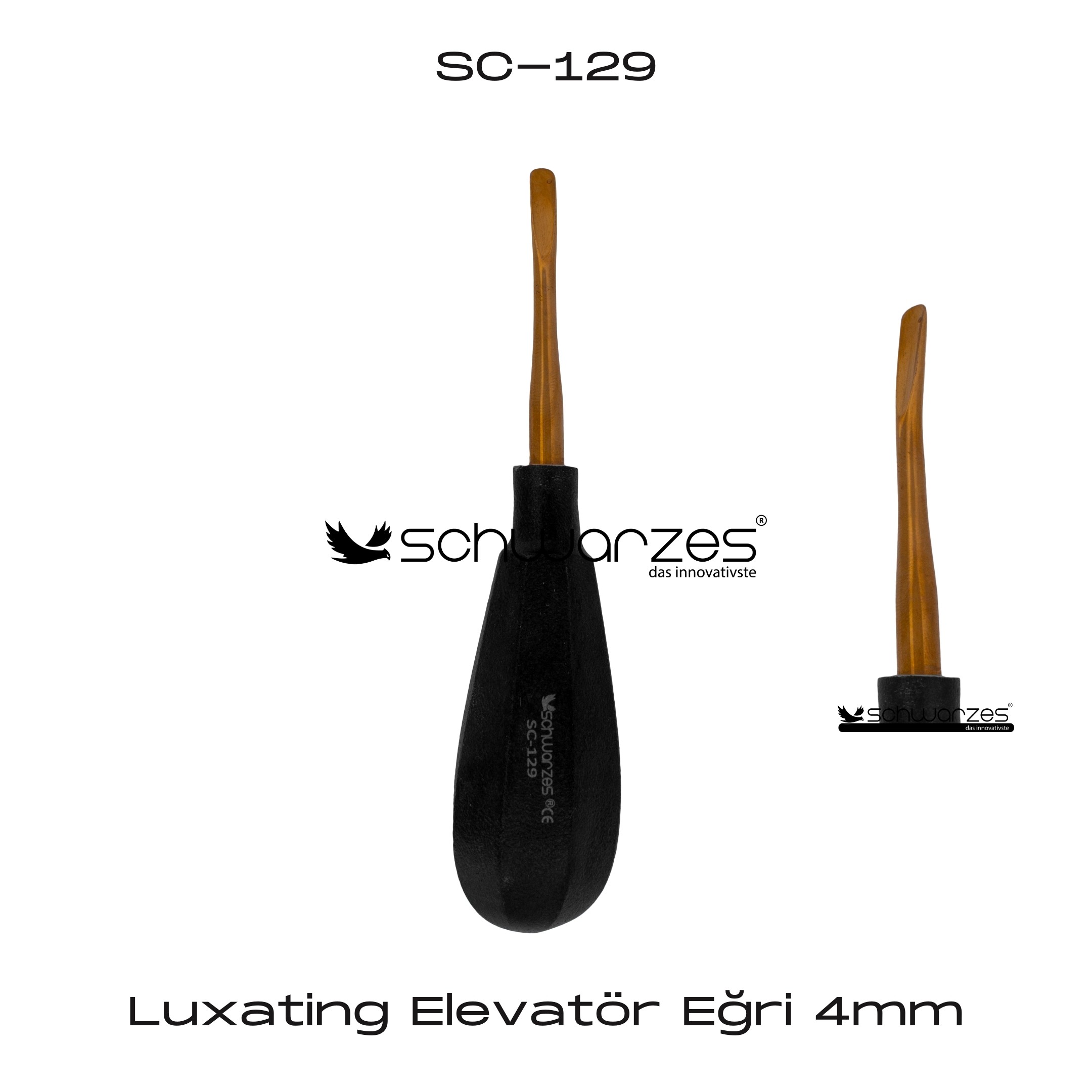 Luxating Elevatör Eğri - 4mm