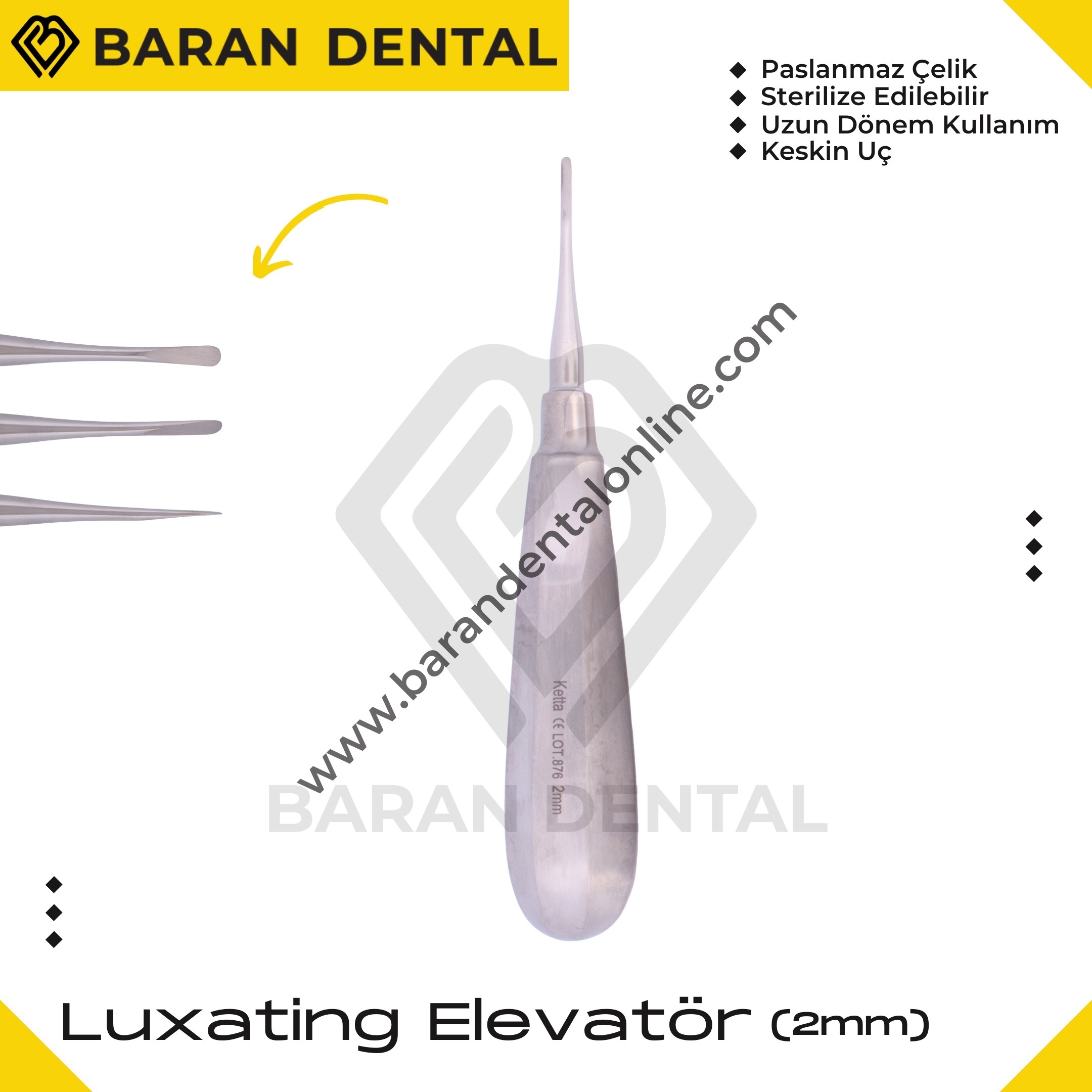 Luxating Elevatör - 2mm