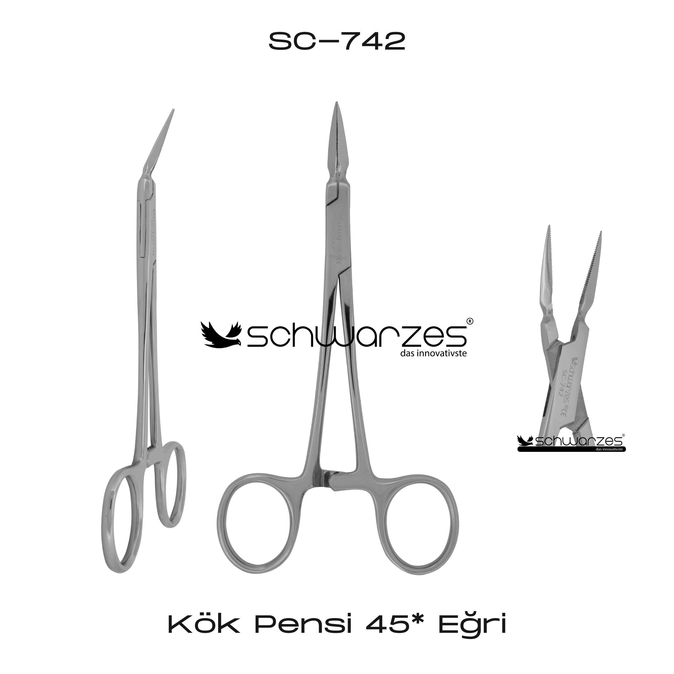 Kök Pensi - 45° Eğri